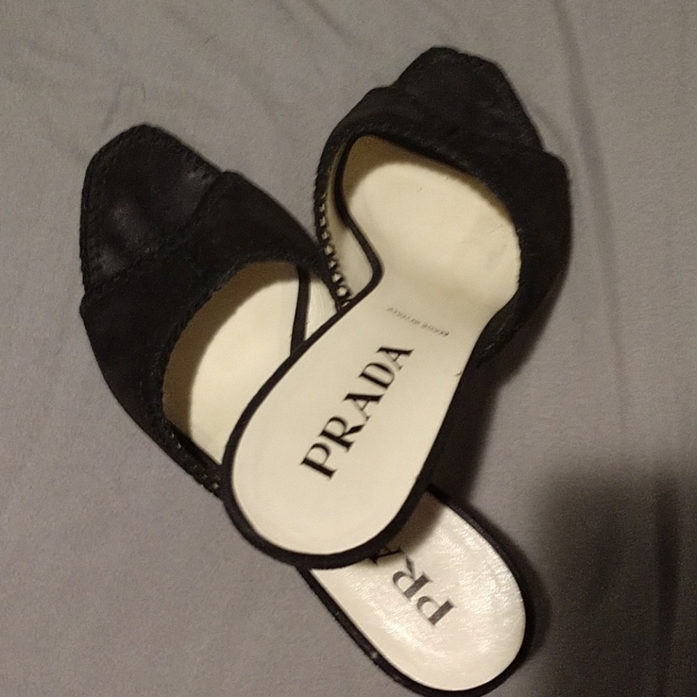 Prada kitten heel sandal